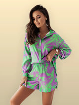 Purple green